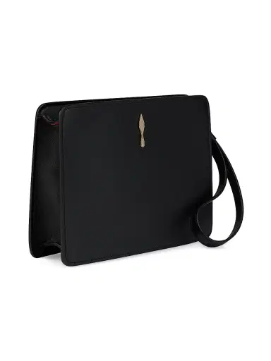 Christian Louboutin Women's Bettina Small Leather Pouch - Black | Thumbnail 2 Christian Louboutin Women's Bettina Small Leather Pouch - Black | Thumbnail 2