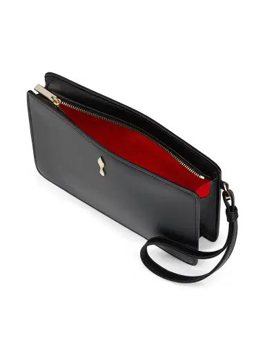 Christian Louboutin Women's Bettina Small Leather Pouch - Black | Thumbnail 4 Christian Louboutin Women's Bettina Small Leather Pouch - Black | Thumbnail 4