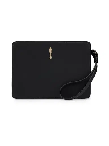 Christian Louboutin Women's Bettina Small Leather Pouch - Black | Thumbnail 1 Christian Louboutin Women's Bettina Small Leather Pouch - Black | Thumbnail 1