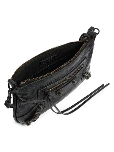 Balenciaga Women's Le City Pouch on Strap - Black | Thumbnail 5 Balenciaga Women's Le City Pouch on Strap - Black | Thumbnail 5