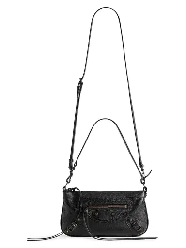Balenciaga Women's Le City Pouch on Strap - Black | Thumbnail 7 Balenciaga Women's Le City Pouch on Strap - Black | Thumbnail 7