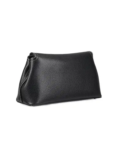 Toteme Women's T-Lock Leather Clutch - Black | Thumbnail 5 Toteme Women's T-Lock Leather Clutch - Black | Thumbnail 5