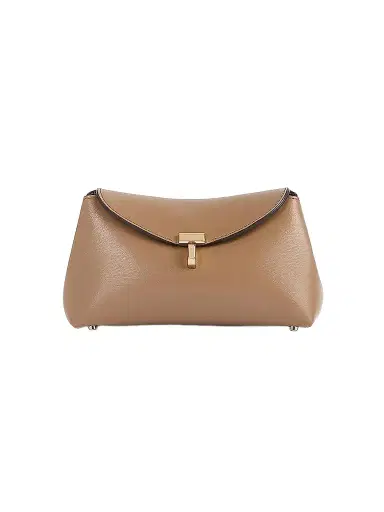 TOTEME Women's Mini T-Lock Leather Clutch | Thumbnail 1 TOTEME Women's Mini T-Lock Leather Clutch | Thumbnail 1