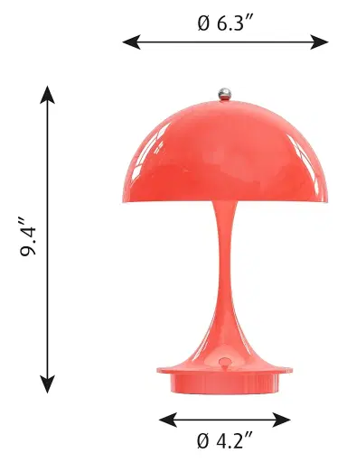 Louis Poulsen Panthella 160 Portable Lamp - Coral | Thumbnail 5 Louis Poulsen Panthella 160 Portable Lamp - Coral | Thumbnail 5
