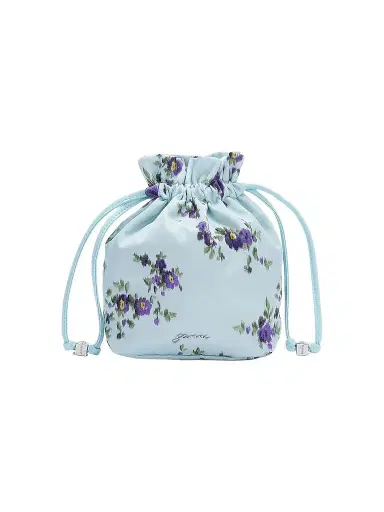 Ganni Women's Logo Floral Pouch | Thumbnail 1 Ganni Women's Logo Floral Pouch | Thumbnail 1