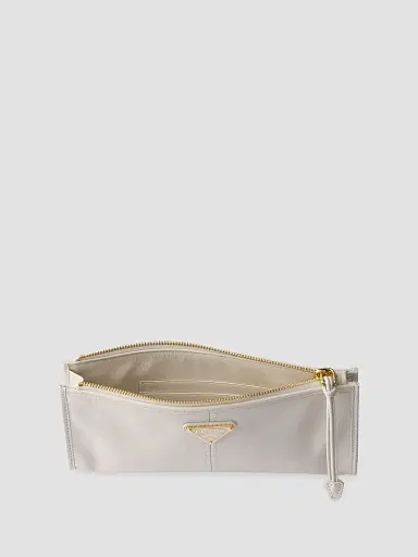 Prada Women's Leather Pouch - White | Thumbnail 2 Prada Women's Leather Pouch - White | Thumbnail 2
