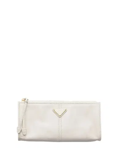 Prada Women's Leather Pouch - White | Thumbnail 1 Prada Women's Leather Pouch - White | Thumbnail 1