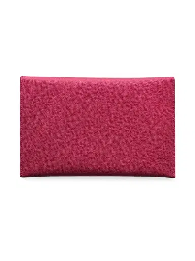 Prada Women's Saffiano Leather Envelope Clutch - Dark Pink | Thumbnail 2 Prada Women's Saffiano Leather Envelope Clutch - Dark Pink | Thumbnail 2