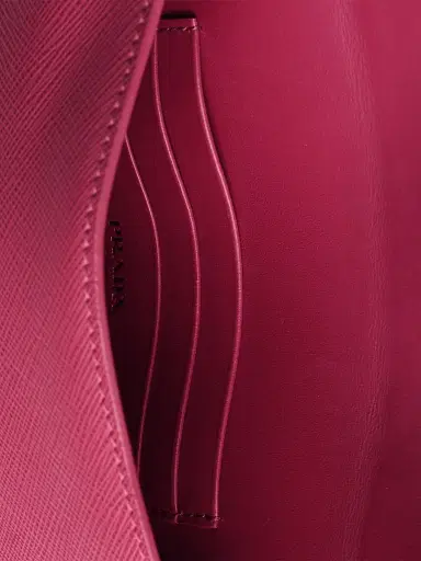 Prada Women's Saffiano Leather Envelope Clutch - Dark Pink | Thumbnail 4 Prada Women's Saffiano Leather Envelope Clutch - Dark Pink | Thumbnail 4