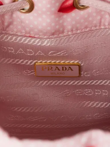 Prada Women's Printed Re-Nylon Pouch - Pink | Thumbnail 4 Prada Women's Printed Re-Nylon Pouch - Pink | Thumbnail 4