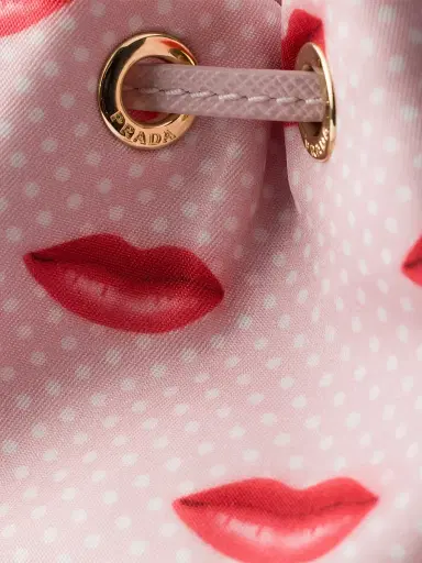 Prada Women's Printed Re-Nylon Pouch - Pink | Thumbnail 5 Prada Women's Printed Re-Nylon Pouch - Pink | Thumbnail 5