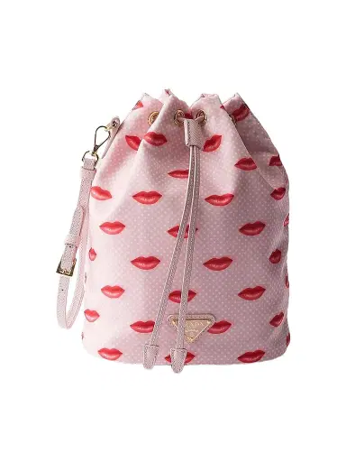 Prada Women's Printed Re-Nylon Pouch - Pink | Thumbnail 1 Prada Women's Printed Re-Nylon Pouch - Pink | Thumbnail 1