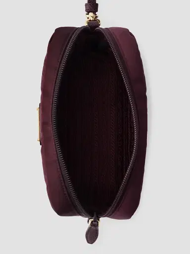 Prada Women's Re-Nylon Pouch - Dark Red | Thumbnail 4 Prada Women's Re-Nylon Pouch - Dark Red | Thumbnail 4