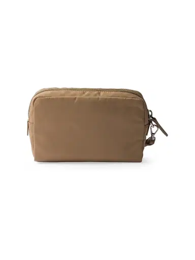 Prada Women's Re-Nylon Pouch - Light Brown | Thumbnail 4 Prada Women's Re-Nylon Pouch - Light Brown | Thumbnail 4