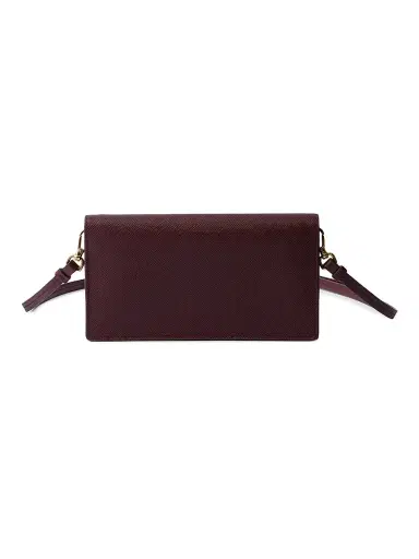 Prada Women's Saffiano Leather Mini Pouch - Dark Red | Thumbnail 3 Prada Women's Saffiano Leather Mini Pouch - Dark Red | Thumbnail 3