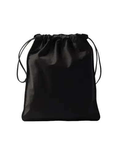 Prada Women's Wish Silk Duchesse Pouch - Black | Thumbnail 5 Prada Women's Wish Silk Duchesse Pouch - Black | Thumbnail 5