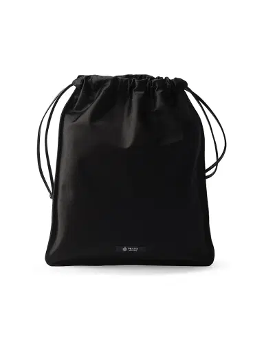 Prada Women's Wish Silk Duchesse Pouch - Black | Thumbnail 1 Prada Women's Wish Silk Duchesse Pouch - Black | Thumbnail 1