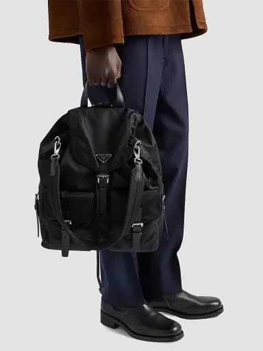 Prada Men's Re-Nylon Backpack | Thumbnail 3 Prada Men's Re-Nylon Backpack | Thumbnail 3