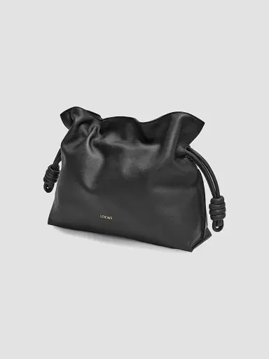 LOEWE Women's Flamenco Medium Leather Clutch - Black | Thumbnail 3 LOEWE Women's Flamenco Medium Leather Clutch - Black | Thumbnail 3