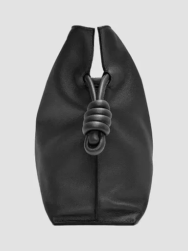 LOEWE Women's Flamenco Medium Leather Clutch - Black | Thumbnail 4 LOEWE Women's Flamenco Medium Leather Clutch - Black | Thumbnail 4
