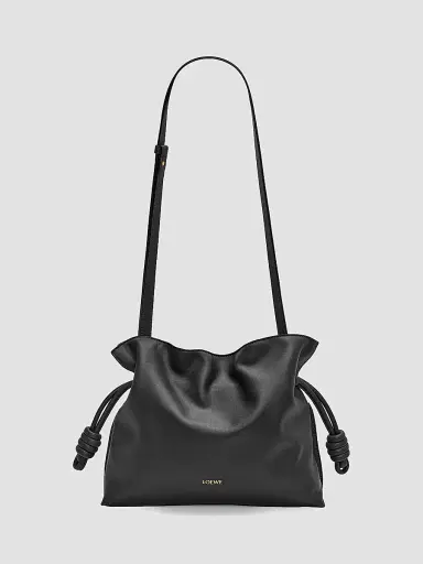 LOEWE Women's Flamenco Medium Leather Clutch - Black | Thumbnail 5 LOEWE Women's Flamenco Medium Leather Clutch - Black | Thumbnail 5