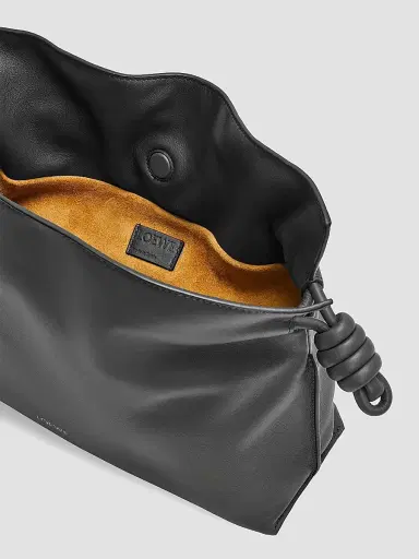 LOEWE Women's Flamenco Medium Leather Clutch - Black | Thumbnail 6 LOEWE Women's Flamenco Medium Leather Clutch - Black | Thumbnail 6