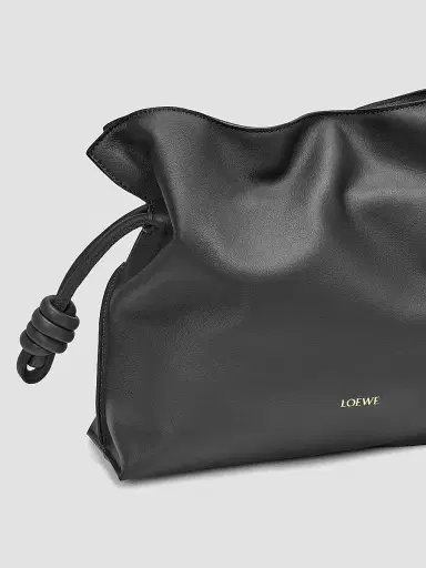 LOEWE Women's Flamenco Medium Leather Clutch - Black | Thumbnail 7 LOEWE Women's Flamenco Medium Leather Clutch - Black | Thumbnail 7