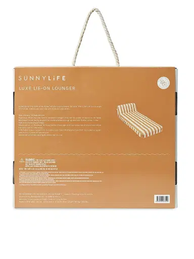 Sunnylife Seagrass Stripe Luxe Lie-On Lounger - Seagrass Stripe | Thumbnail 2 Sunnylife Seagrass Stripe Luxe Lie-On Lounger - Seagrass Stripe | Thumbnail 2