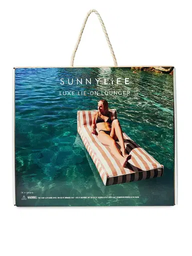 Sunnylife Seagrass Stripe Luxe Lie-On Lounger - Seagrass Stripe | Thumbnail 1 Sunnylife Seagrass Stripe Luxe Lie-On Lounger - Seagrass Stripe | Thumbnail 1