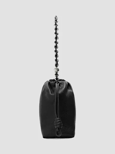 LOEWE Women's Medium Flamenco Leather Clutch - Black | Thumbnail 4 LOEWE Women's Medium Flamenco Leather Clutch - Black | Thumbnail 4