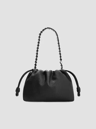 LOEWE Women's Medium Flamenco Leather Clutch - Black | Thumbnail 5 LOEWE Women's Medium Flamenco Leather Clutch - Black | Thumbnail 5