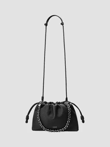 LOEWE Women's Medium Flamenco Leather Clutch - Black | Thumbnail 7 LOEWE Women's Medium Flamenco Leather Clutch - Black | Thumbnail 7