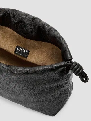 LOEWE Women's Medium Flamenco Leather Clutch - Black | Thumbnail 8 LOEWE Women's Medium Flamenco Leather Clutch - Black | Thumbnail 8
