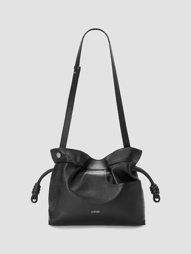 LOEWE Women's Medium Panta Flamenco Leather Clutch - Black | Thumbnail 5 LOEWE Women's Medium Panta Flamenco Leather Clutch - Black | Thumbnail 5