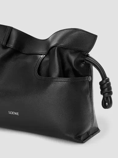 LOEWE Women's Medium Panta Flamenco Leather Clutch - Black | Thumbnail 7 LOEWE Women's Medium Panta Flamenco Leather Clutch - Black | Thumbnail 7