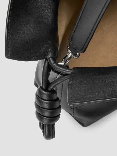 LOEWE Women's Medium Panta Flamenco Leather Clutch - Black | Thumbnail 8 LOEWE Women's Medium Panta Flamenco Leather Clutch - Black | Thumbnail 8