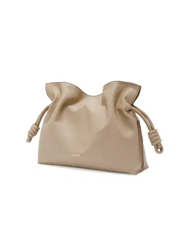 LOEWE Women's Flamenco Medium Leather Clutch - Sand | Thumbnail 2 LOEWE Women's Flamenco Medium Leather Clutch - Sand | Thumbnail 2