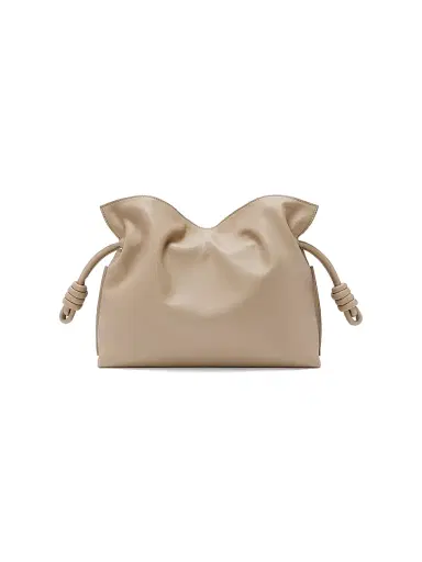 LOEWE Women's Flamenco Medium Leather Clutch - Sand | Thumbnail 4 LOEWE Women's Flamenco Medium Leather Clutch - Sand | Thumbnail 4