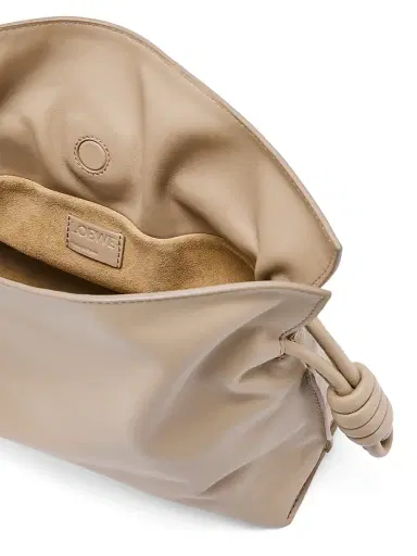 LOEWE Women's Flamenco Medium Leather Clutch - Sand | Thumbnail 6 LOEWE Women's Flamenco Medium Leather Clutch - Sand | Thumbnail 6