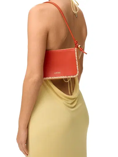 Loewe Women's x Paula's Ibiza Rio Whipstitch Leather-Raffia Pouch | Thumbnail 4 Loewe Women's x Paula's Ibiza Rio Whipstitch Leather-Raffia Pouch | Thumbnail 4
