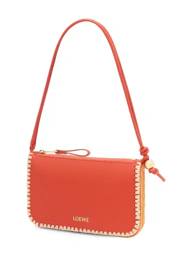 Loewe Women's x Paula's Ibiza Rio Whipstitch Leather-Raffia Pouch | Thumbnail 5 Loewe Women's x Paula's Ibiza Rio Whipstitch Leather-Raffia Pouch | Thumbnail 5