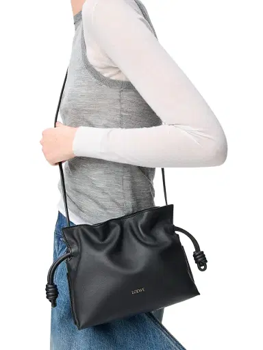 LOEWE Women's Flamenco Mini Leather Clutch - Black | Thumbnail 3 LOEWE Women's Flamenco Mini Leather Clutch - Black | Thumbnail 3