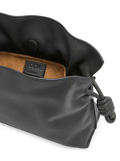 LOEWE Women's Flamenco Mini Leather Clutch - Black | Thumbnail 4 LOEWE Women's Flamenco Mini Leather Clutch - Black | Thumbnail 4