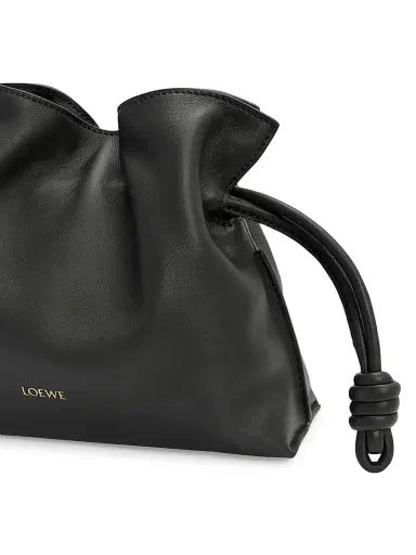 LOEWE Women's Flamenco Mini Leather Clutch - Black | Thumbnail 5 LOEWE Women's Flamenco Mini Leather Clutch - Black | Thumbnail 5