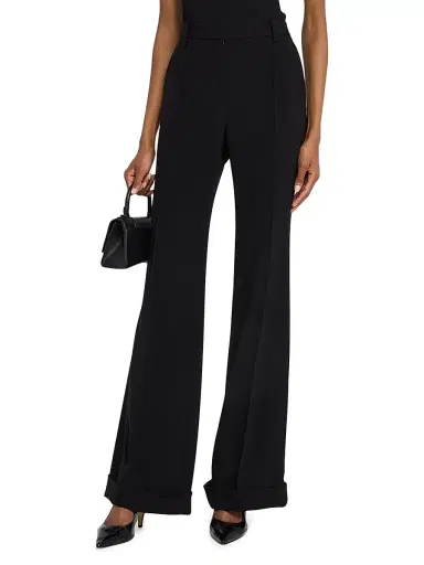 A.L.C. Women's Max Cuffed Wide-Leg Pants - Black | Thumbnail 3 A.L.C. Women's Max Cuffed Wide-Leg Pants - Black | Thumbnail 3