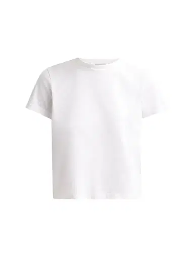 ANINE BING Women's Shelley Cotton Jersey Baby T-Shirt - White | Thumbnail 1 ANINE BING Women's Shelley Cotton Jersey Baby T-Shirt - White | Thumbnail 1