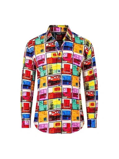 Maceoo Men's Fibonacci Marthyr Color Block Shirt - Multicolored | Thumbnail 1 Maceoo Men's Fibonacci Marthyr Color Block Shirt - Multicolored | Thumbnail 1