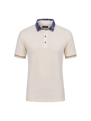 Maceoo Men's Knit Polo Shirt - Beige - Size XXXXL | Thumbnail 1 Maceoo Men's Knit Polo Shirt - Beige - Size XXXXL | Thumbnail 1