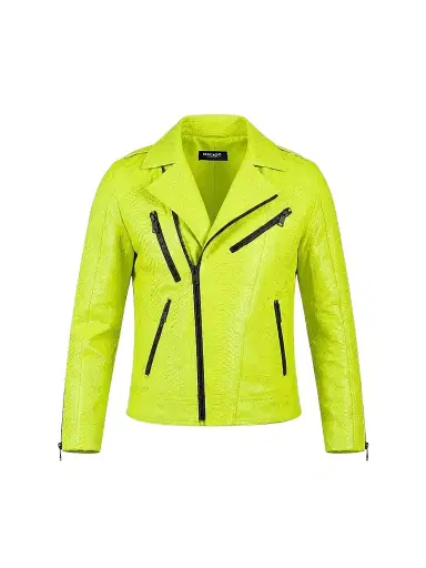 Maceoo Men's Python Leather Jacket | Thumbnail 1 Maceoo Men's Python Leather Jacket | Thumbnail 1