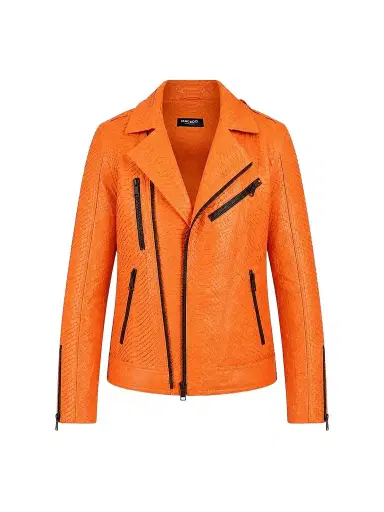 Maceoo Men's Python Leather Jacket | Thumbnail 1 Maceoo Men's Python Leather Jacket | Thumbnail 1